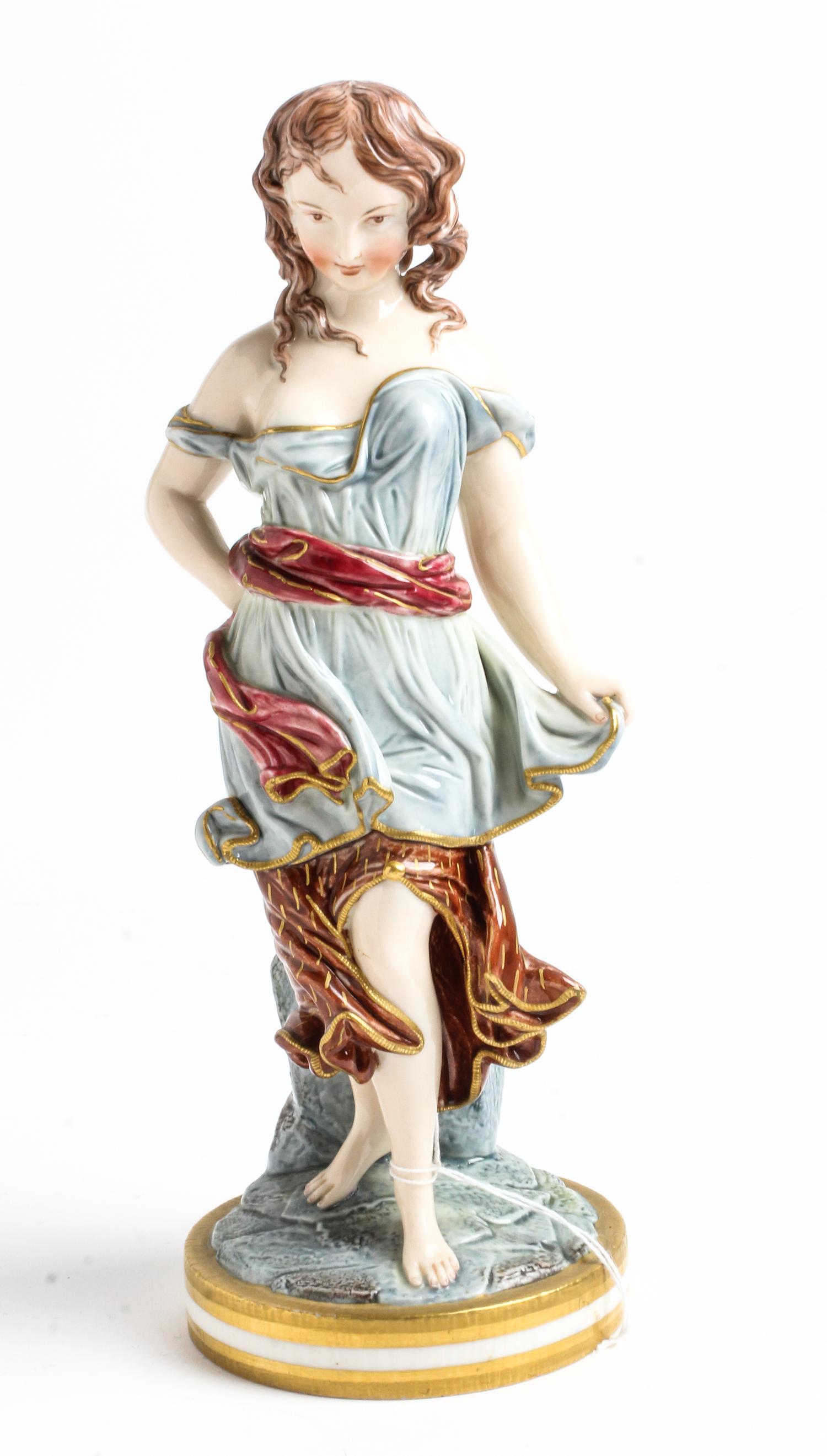A Royal Worcester Polychrome Porcelain Figure Height 11 inches. — 20TH CENTURY