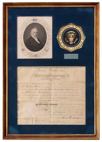 BUCHANAN, James (1791-1868). Appointment signed as President. 31 August 1860.