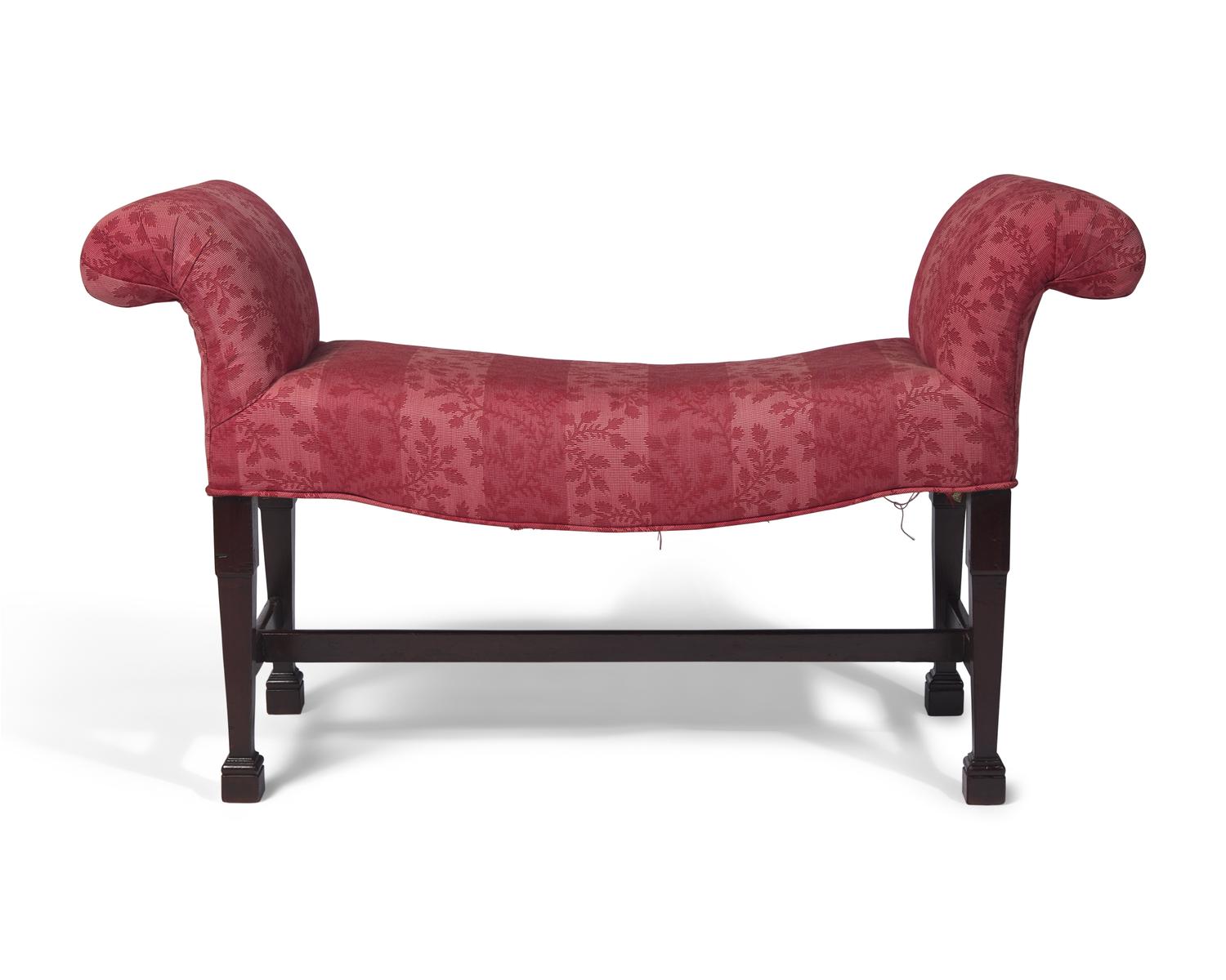 A George III Mahogany Window Bench