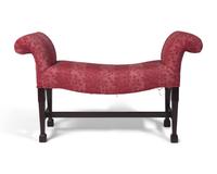 A George III Mahogany Window Bench