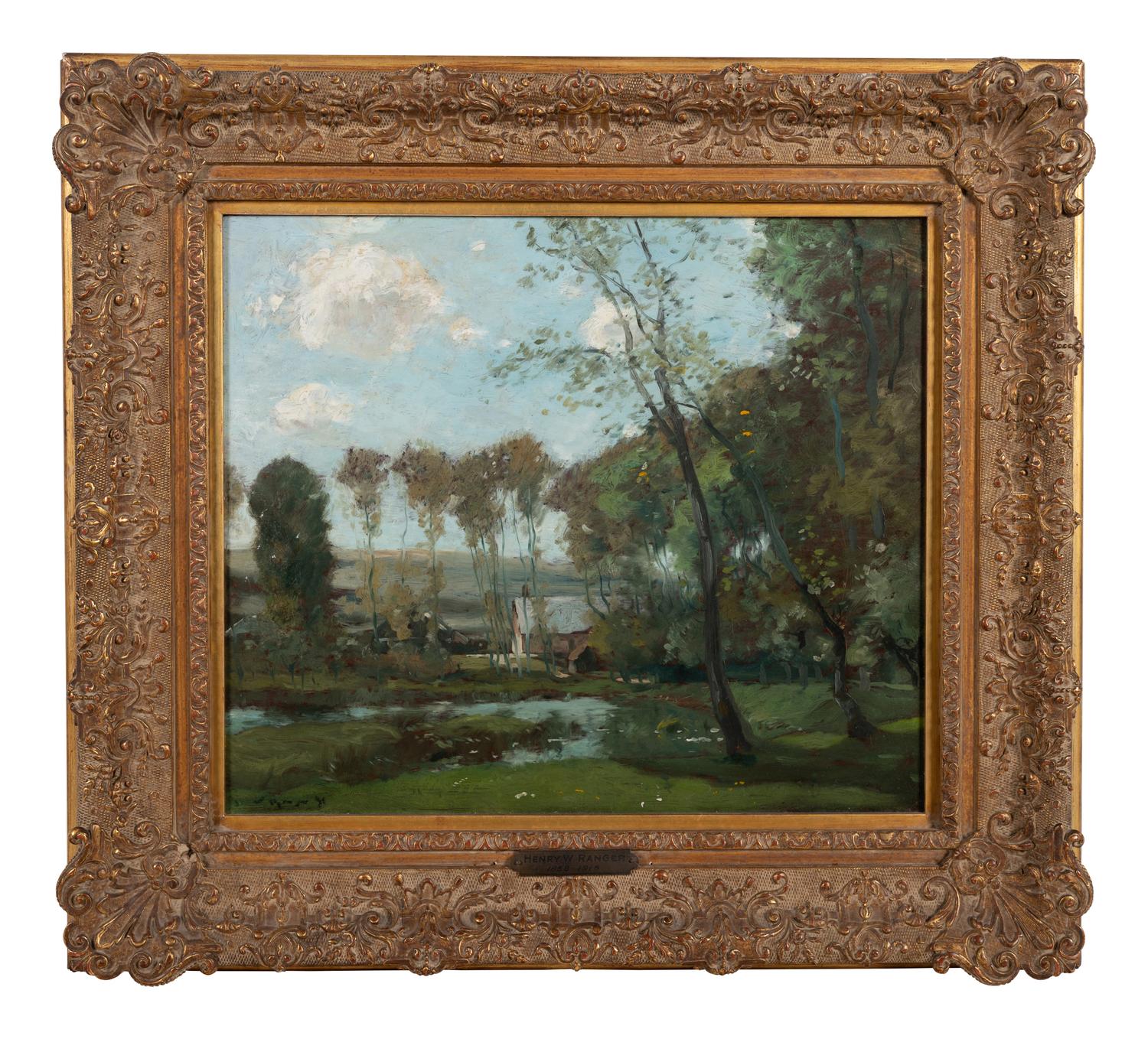 Landscape with Pond and House