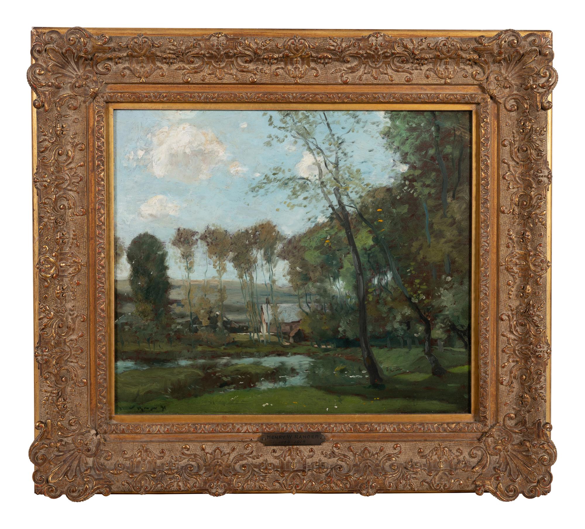 Landscape with Pond and House