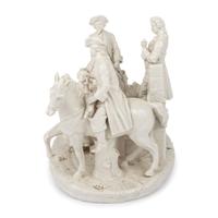 A German Blanc-de-Chine Porcelain Figural Group