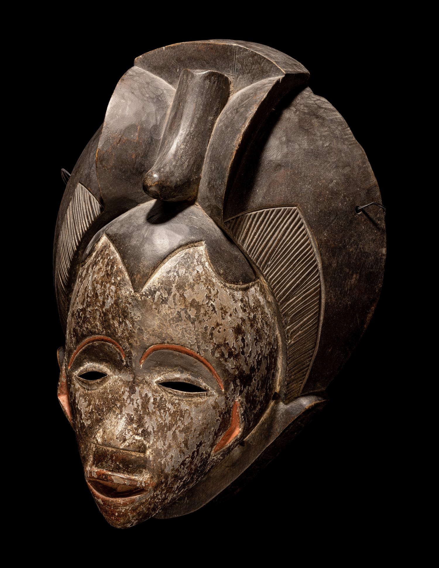 Two Punu Wood Masks