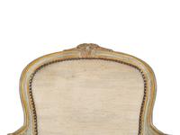 A Pair of Louis XV Style Painted Fauteuils