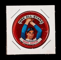 A Group of 44 1960s and 1970s Topps Baseball Coins (Including Willie Mays, Roberto Clemente and Sandy Koufax),