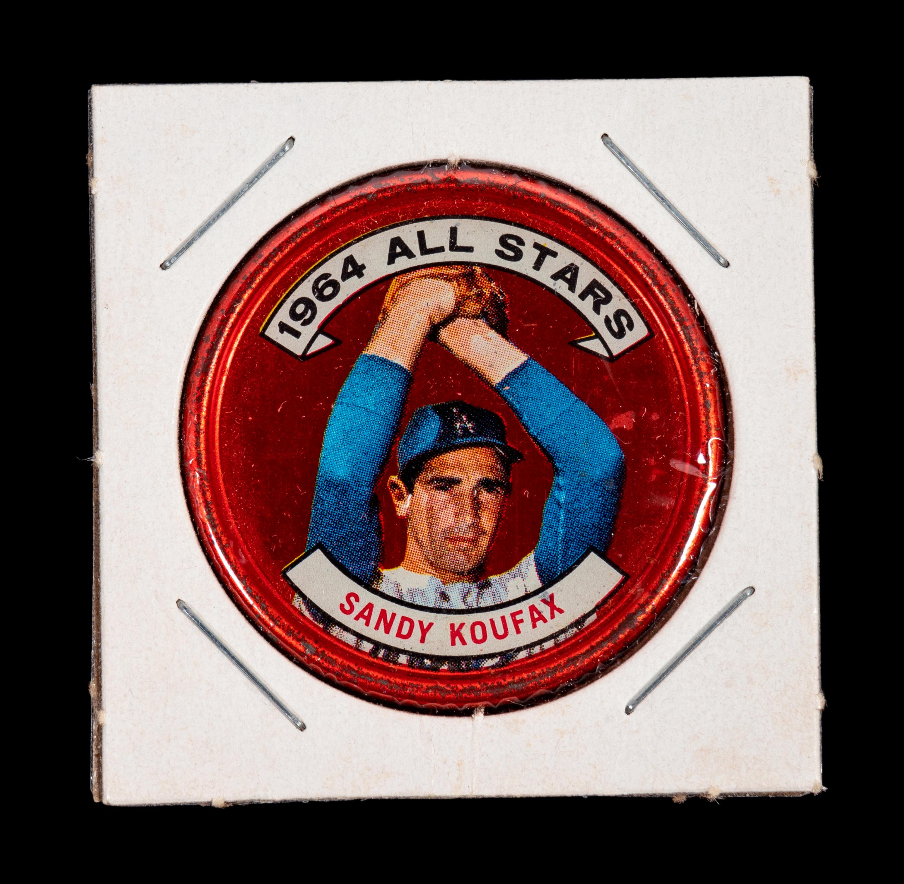 A Group of 44 1960s and 1970s Topps Baseball Coins (Including Willie Mays, Roberto Clemente and Sandy Koufax),