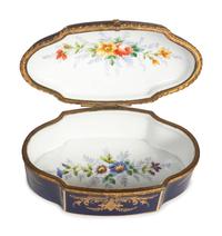 Five Sevres Style Porcelain Boxes