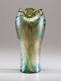 An Iridescent Glass Vase, attributed to Wilhelm Kralik