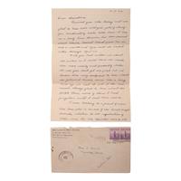 [AVIATION] - [WORLD WAR II]. A group of 9 soldiers' letters including Trans-Pacific Air Mail sent via the Pan American Airways California Clipper , comprising: