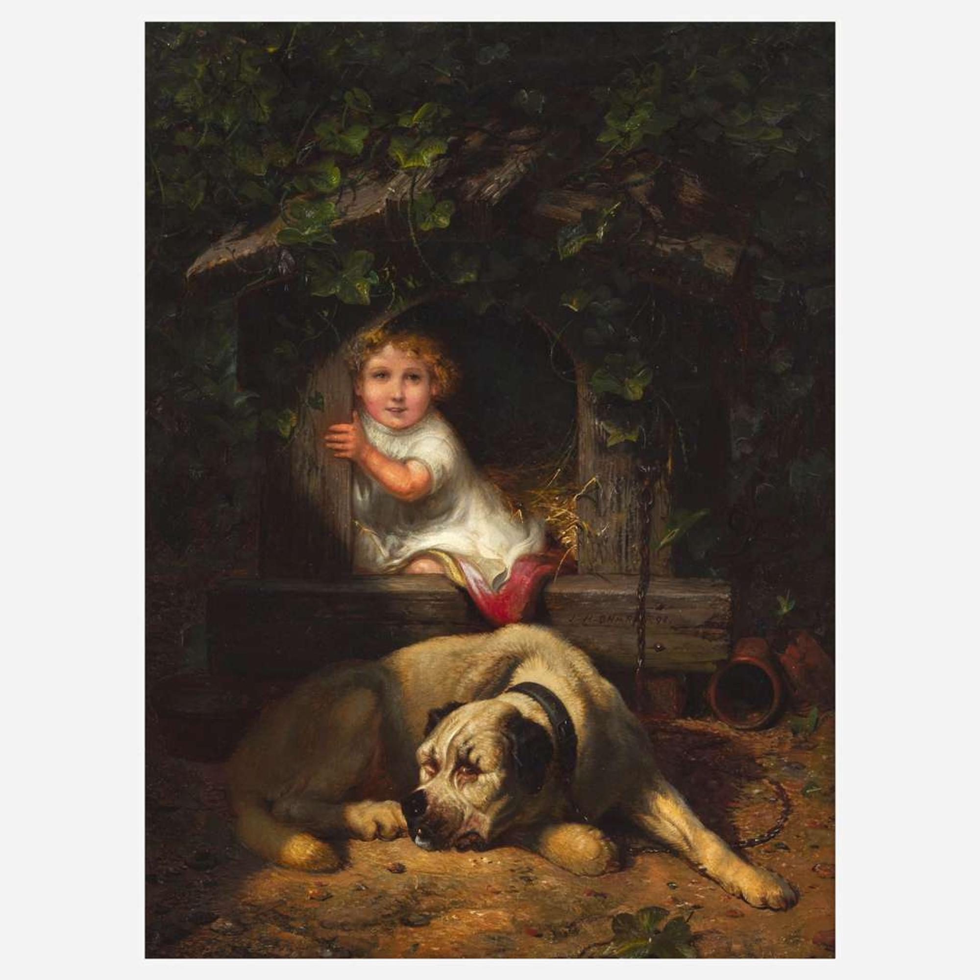 Joseph Henry Sharp (American, 1859–1953) Child in the Doghouse