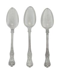 A Group of Twelve English Silver Soup Spoons