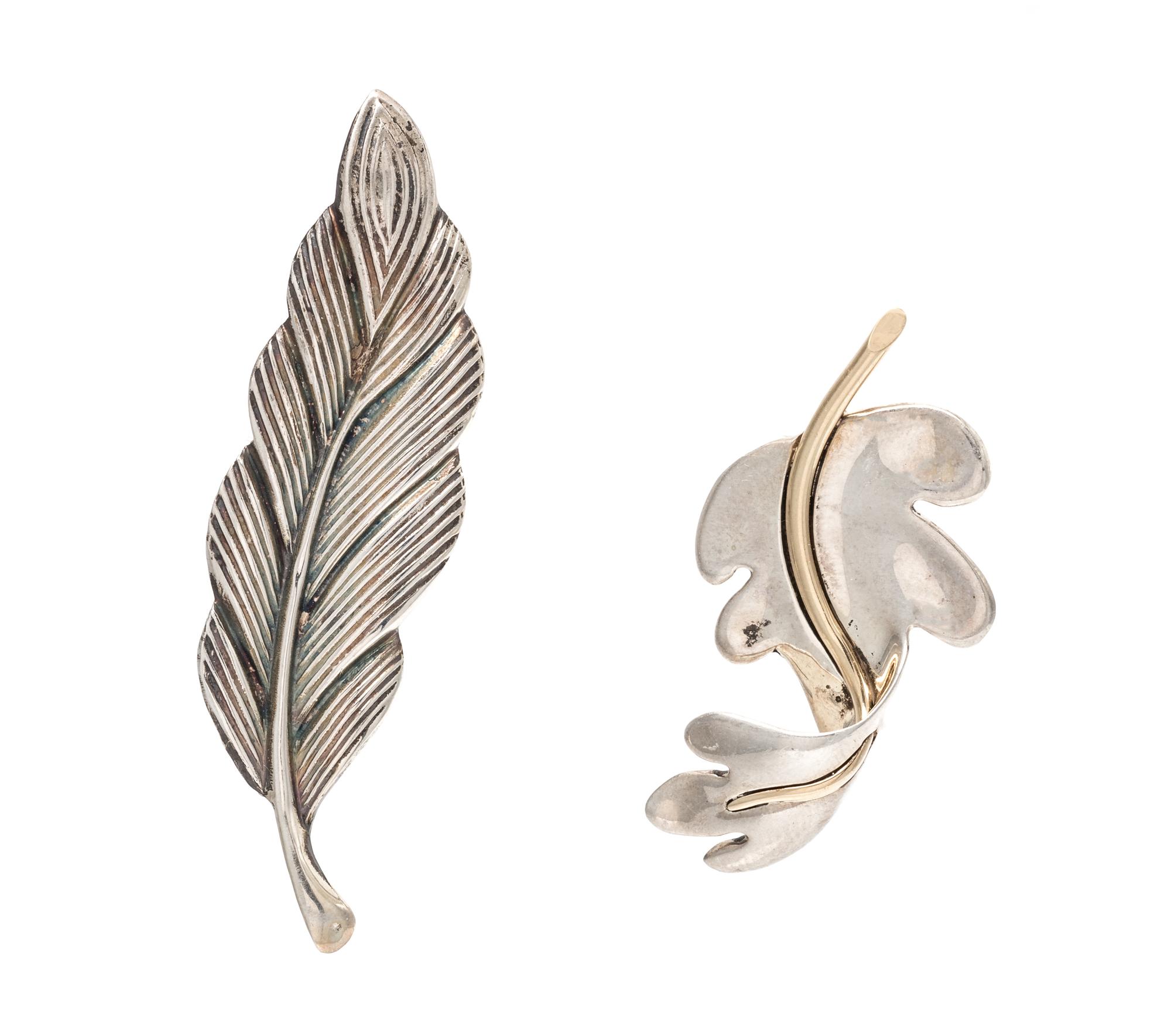 A Collection of Sterling Silver Brooches, Tiffany & Co., 6.00 dwts.