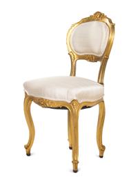 An Assembled Louis XV Style Giltwood Parlor Suite