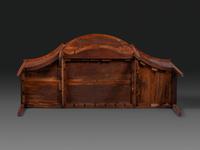 A Federal Fan-Inlaid and Figured Mahogany Serpentine Sideboard