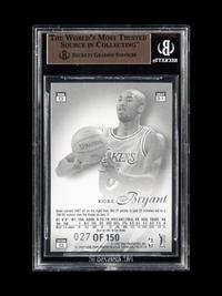 A 1996-97 Flair Showcase Legacy Collection Row 0 Kobe Bryant Rookie Basketball Card No. 31 (BGS 9.5 GEM MINT), Pop 20, Only One Graded Higher