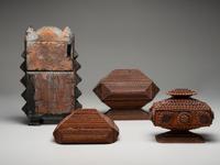 Four Tramp Art Decorated Pieces