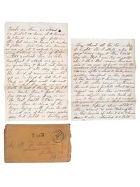 [CIVIL WAR]. Archive featuring the correspondence of brothers Benjamin, Isaac, and Jeremiah Boatman of Butler County, Ohio, enlistees in regiments of the Ohio Volunteer Infantry.