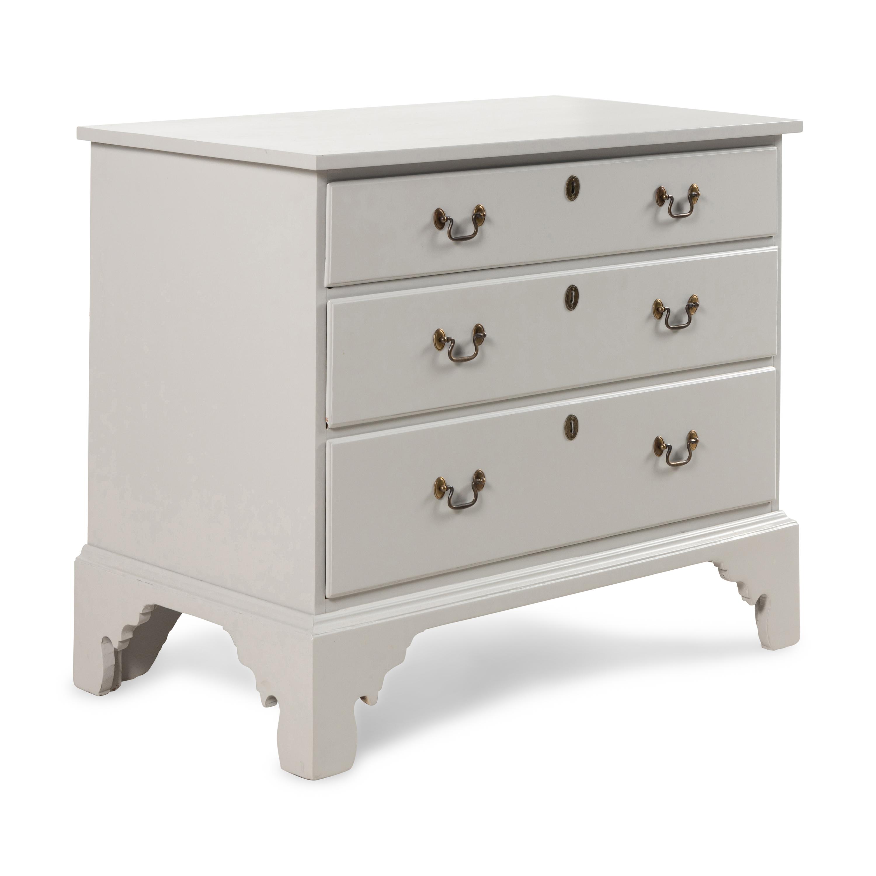 A Georgian Style White-Painted Chest of Drawers