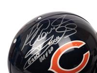 A Richard Dent Signed Autograph Chicago Bears Helmet and Wilson NFL Football (Beckett Authentication Services BAS Certified)