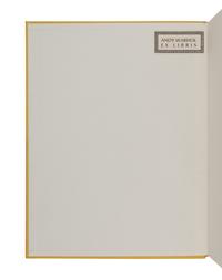 [FINE PRESS & LIVRE D'ARTISTE]. -- [WARHOL, Andy (1928-1987), his copy]. [DE KOONING, Willem]. HESS, Thomas B. William de Kooning Drawings . Lausanne: Editions des Massons, 1972.