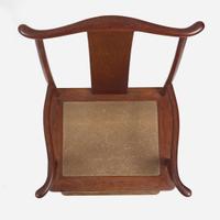 A pair of Chinese huanghuali armchairs, Sichutou Guanmaoyi 黄花梨四出頭官帽椅一對 Late Ming to Qing dynasty 晚明或清
