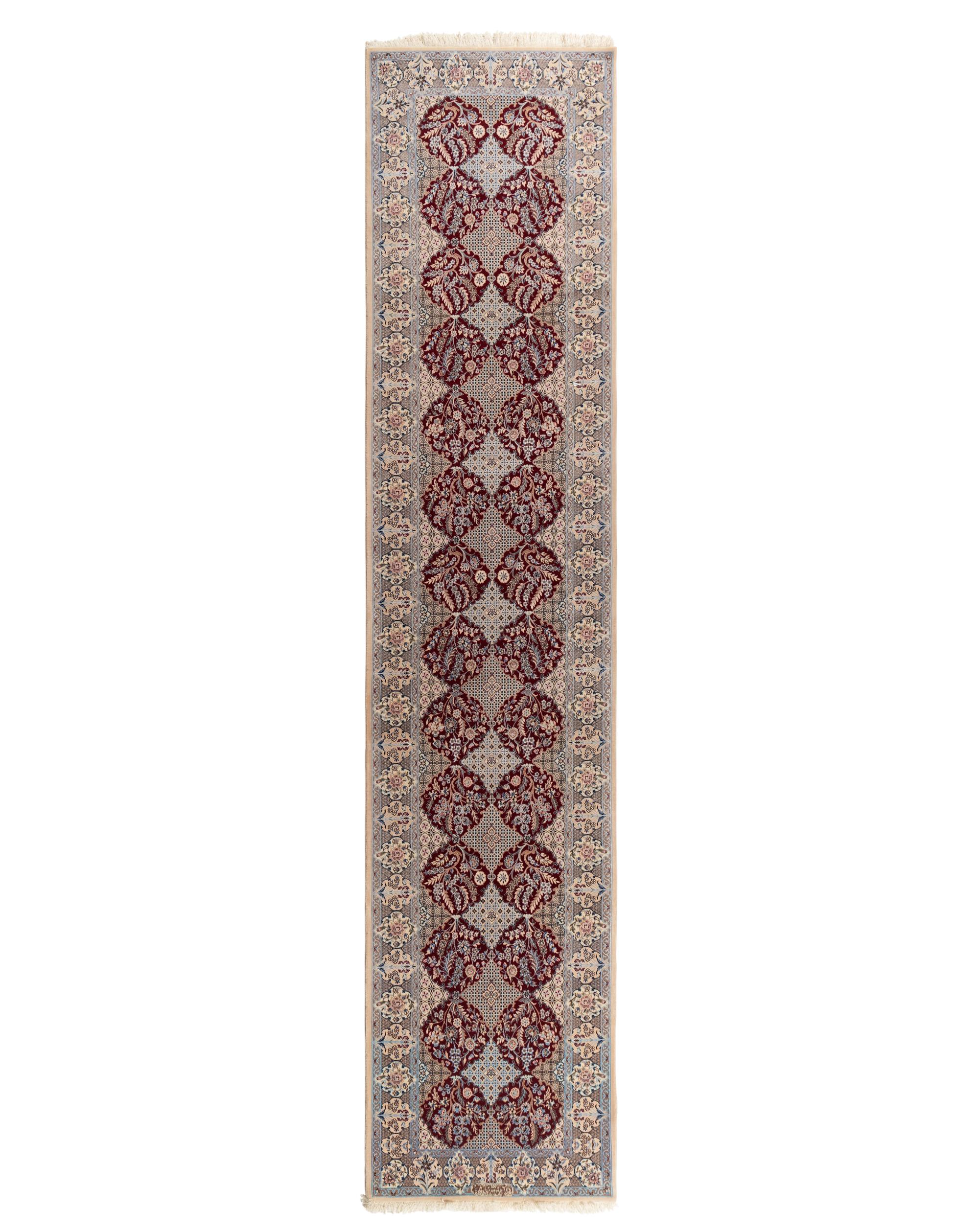 A Qom Silk and Wool Runner