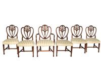 A Set of Six George III Style Mahogany Dining Chairs