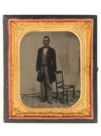[EARLY PHOTOGRAPHY]. A collection of photographs, artwork, and pamphlets identified to Sol Smith, actor and theatre manager.