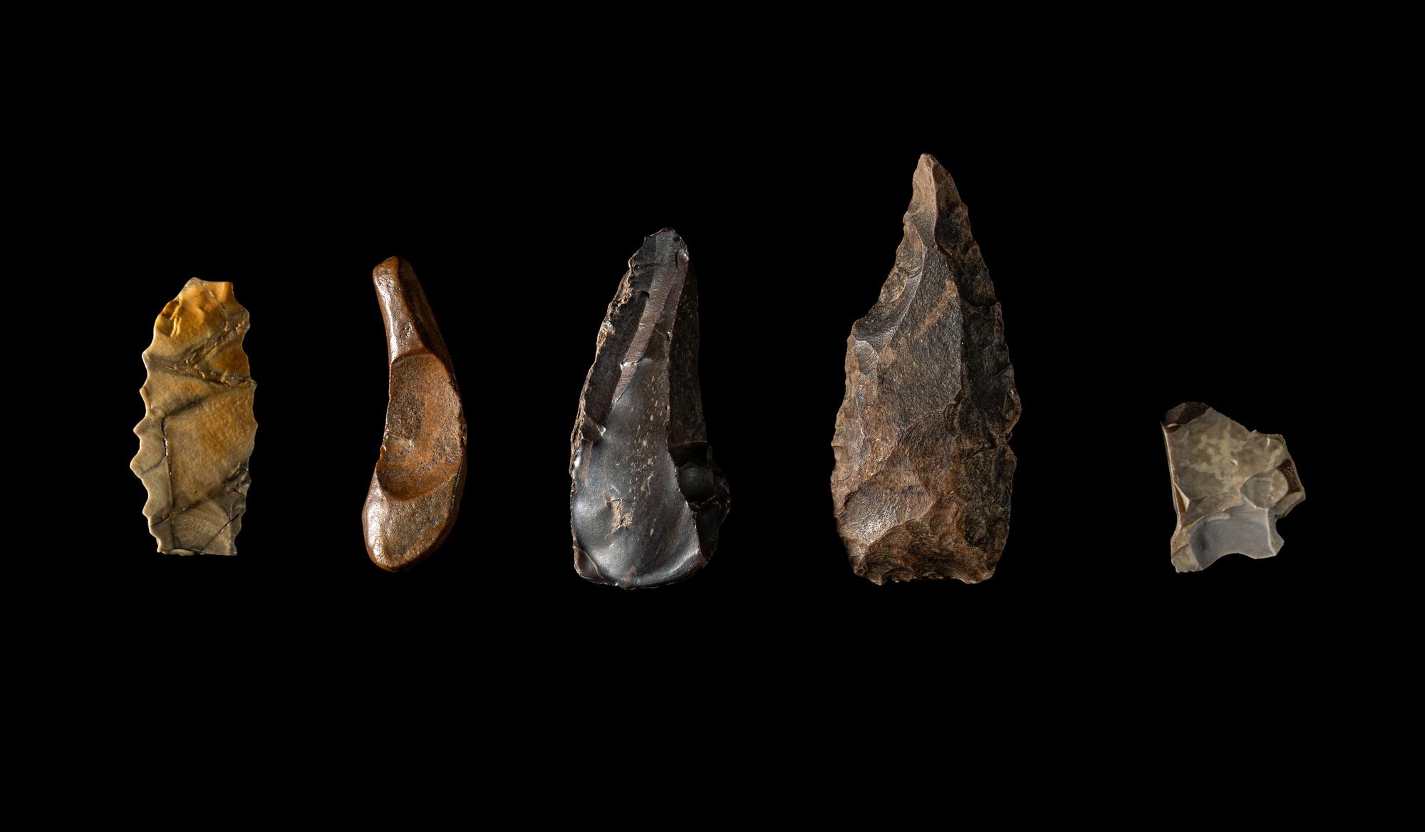 Five Neolithic Flint Blades