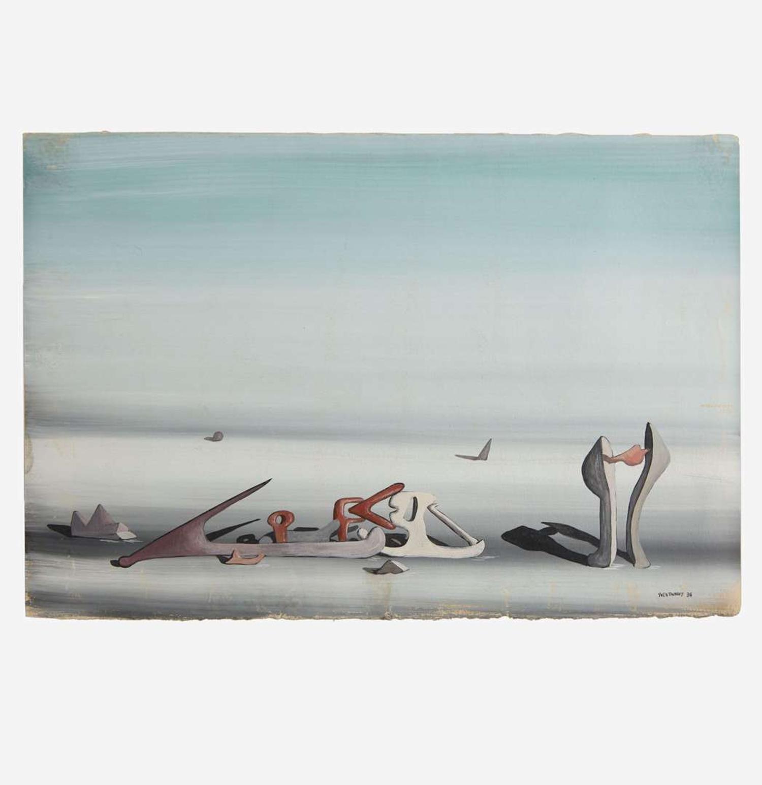 Yves Tanguy (American/French, 1900-1955) Composition Surréaliste