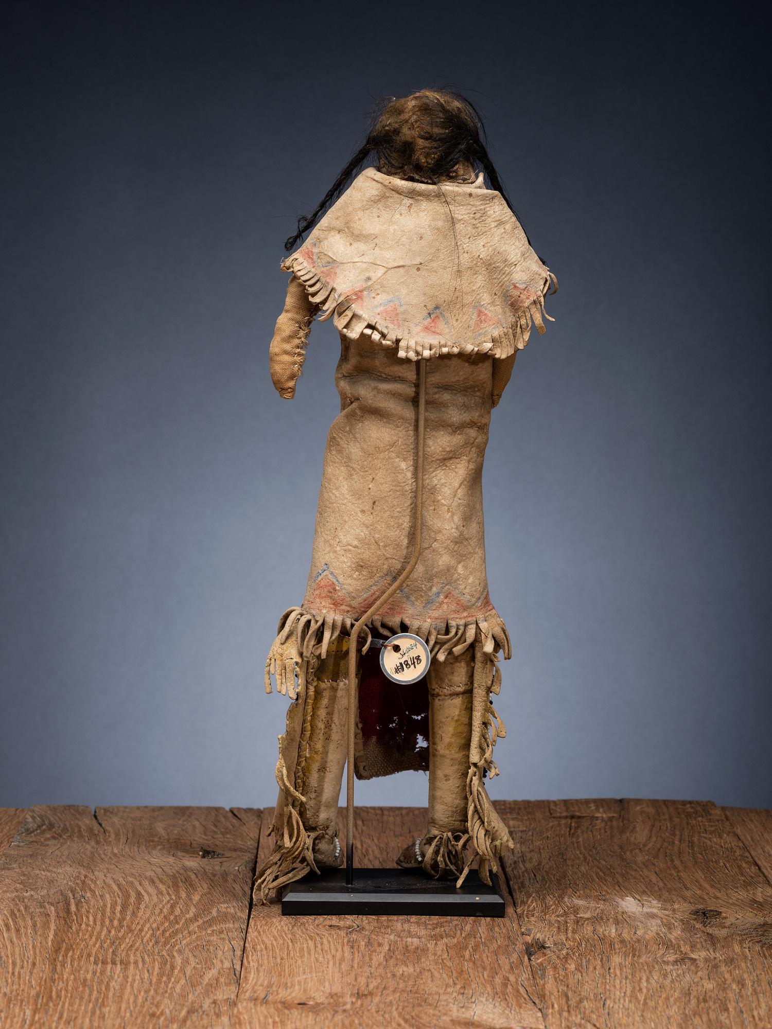 Cheyenne Hide Doll, with Painted Coat