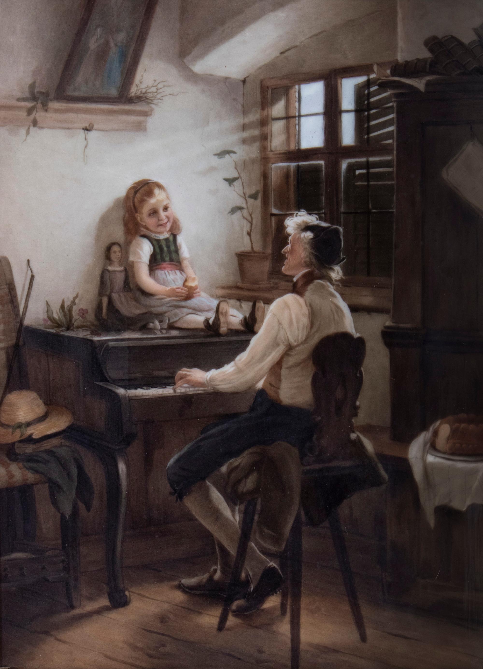 A KPM Painted Porcelain Plaque — 19TH CENTURY