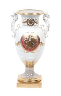 A Contemporary Italian Porcelain Vase, Dipino de Mano Height 19 3/4 inches. — SECOND HALF 20TH CENTURY