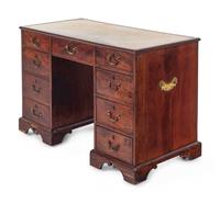 A George III Style Mahogany Pedestal Desk