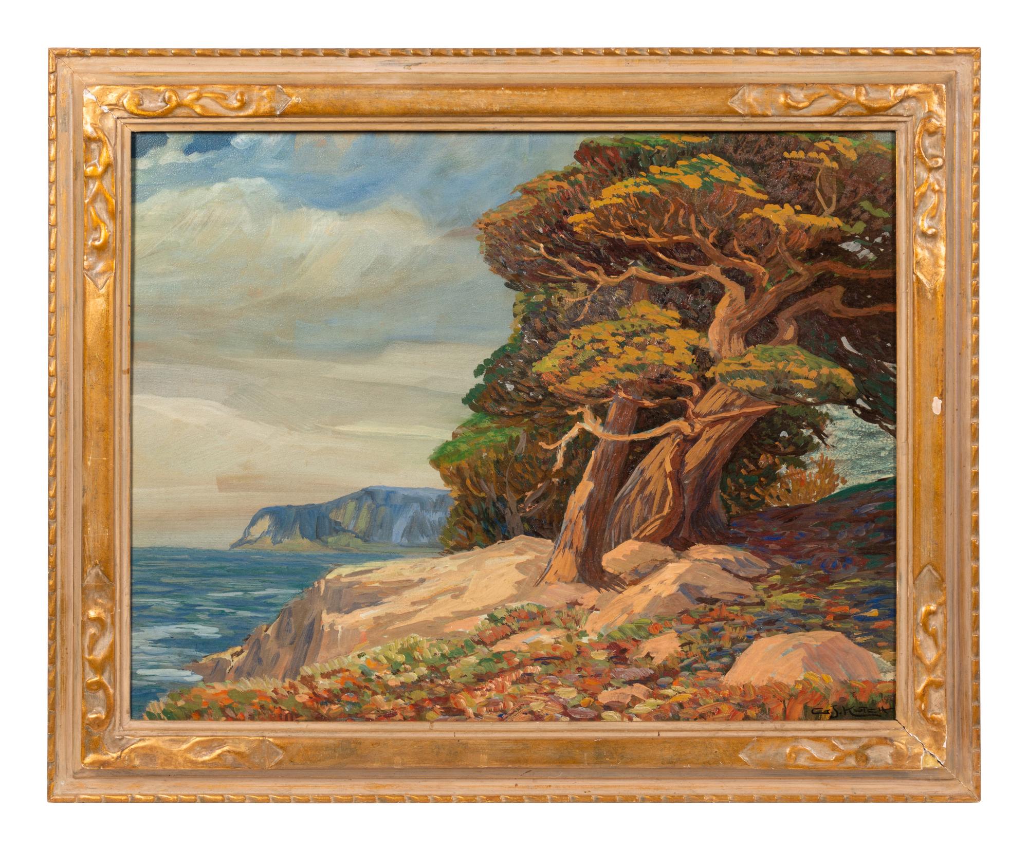 Cyprus Tree and Sea