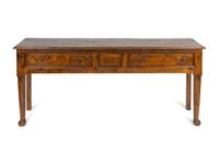 A George III Style Oak Dresser Base — 20TH CENTURY