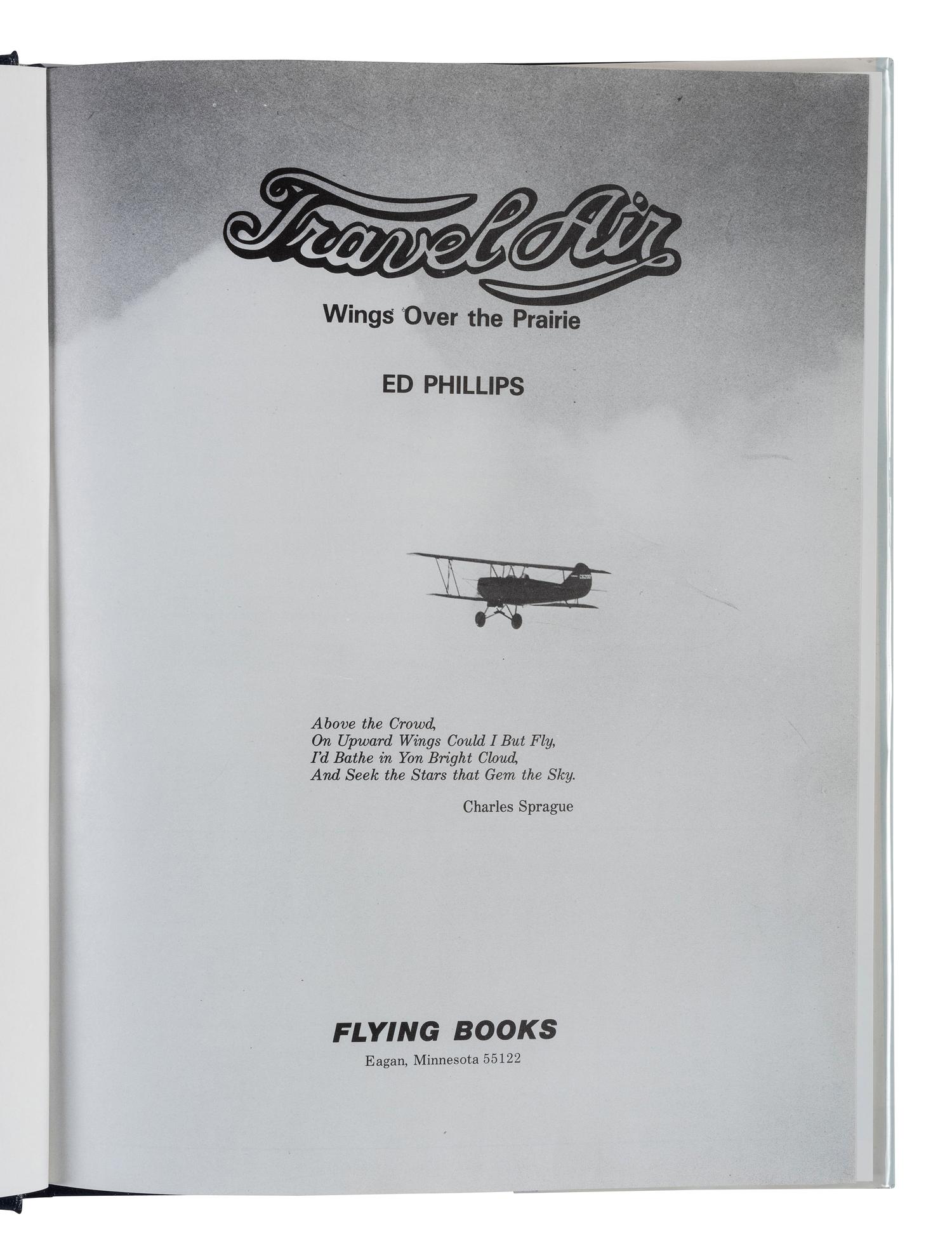 [AVIATION]. SMITH, Edgar B. (1896-1966), photographer. Rare photographic salesman aviation album documenting various airplanes and their construction at the plant of the Travel Air Manufacturing Company of Wichita, Kansas. Ca 1929.