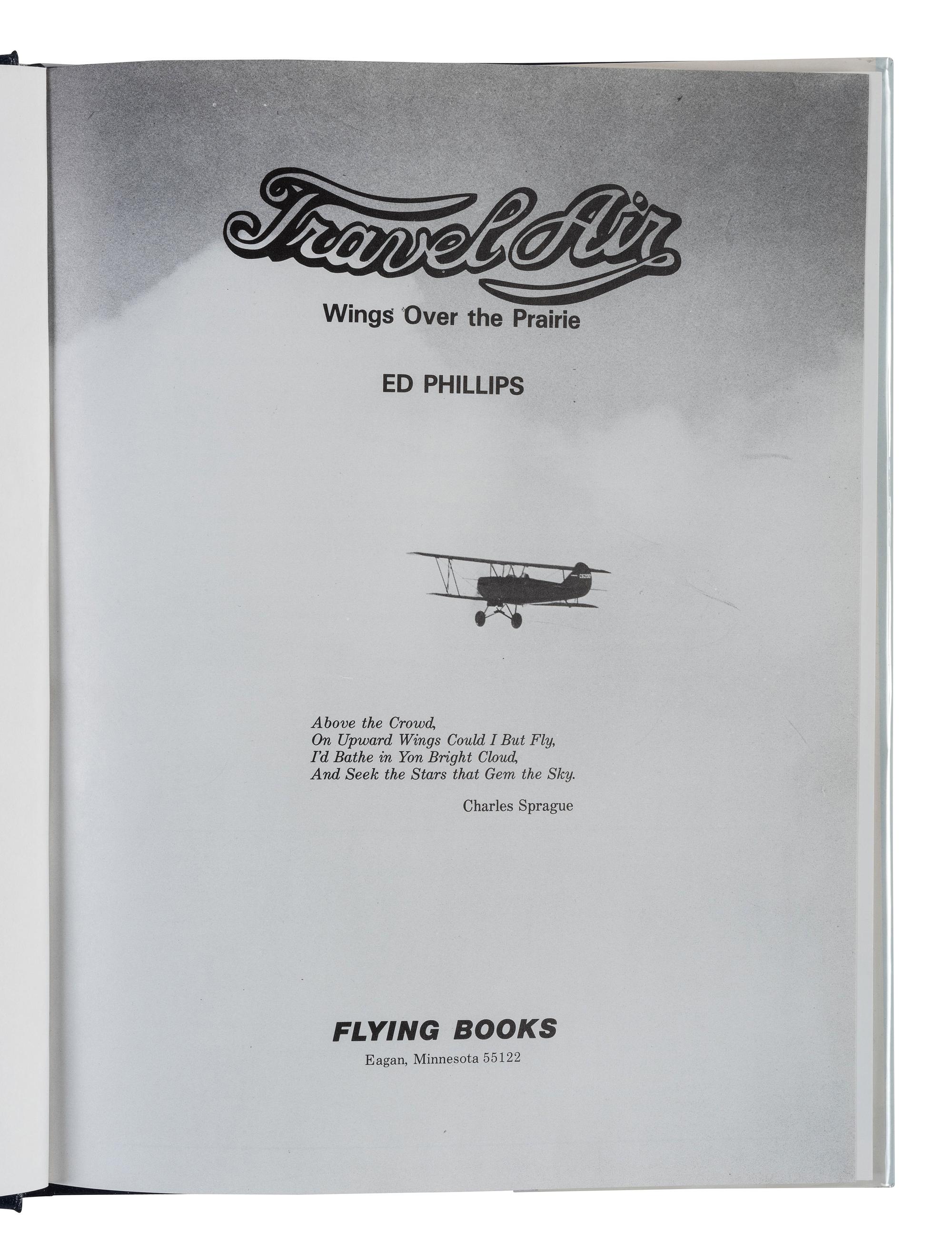 [AVIATION]. SMITH, Edgar B. (1896-1966), photographer. Rare photographic salesman aviation album documenting various airplanes and their construction at the plant of the Travel Air Manufacturing Company of Wichita, Kansas. Ca 1929.