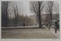 Harold Altman, (American, 1924-2003), Park with Six Figures and November 1979 (two works)