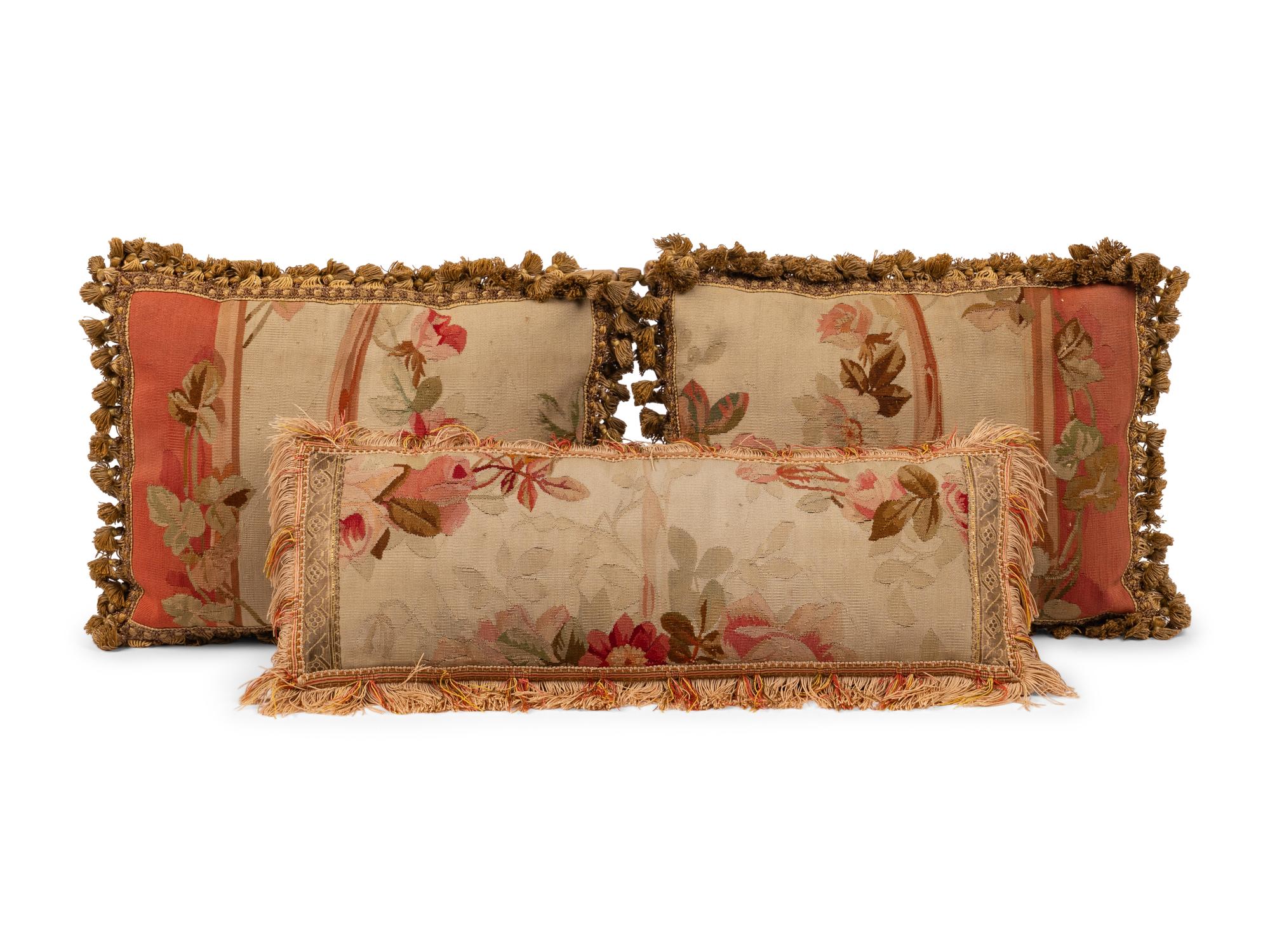 Three Austrian Tapestry Cushions