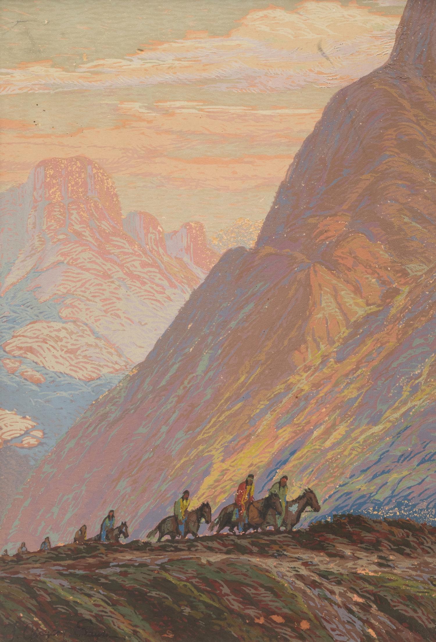Two Works: The Canyon Gateway and Indians on the Cocopah Pass