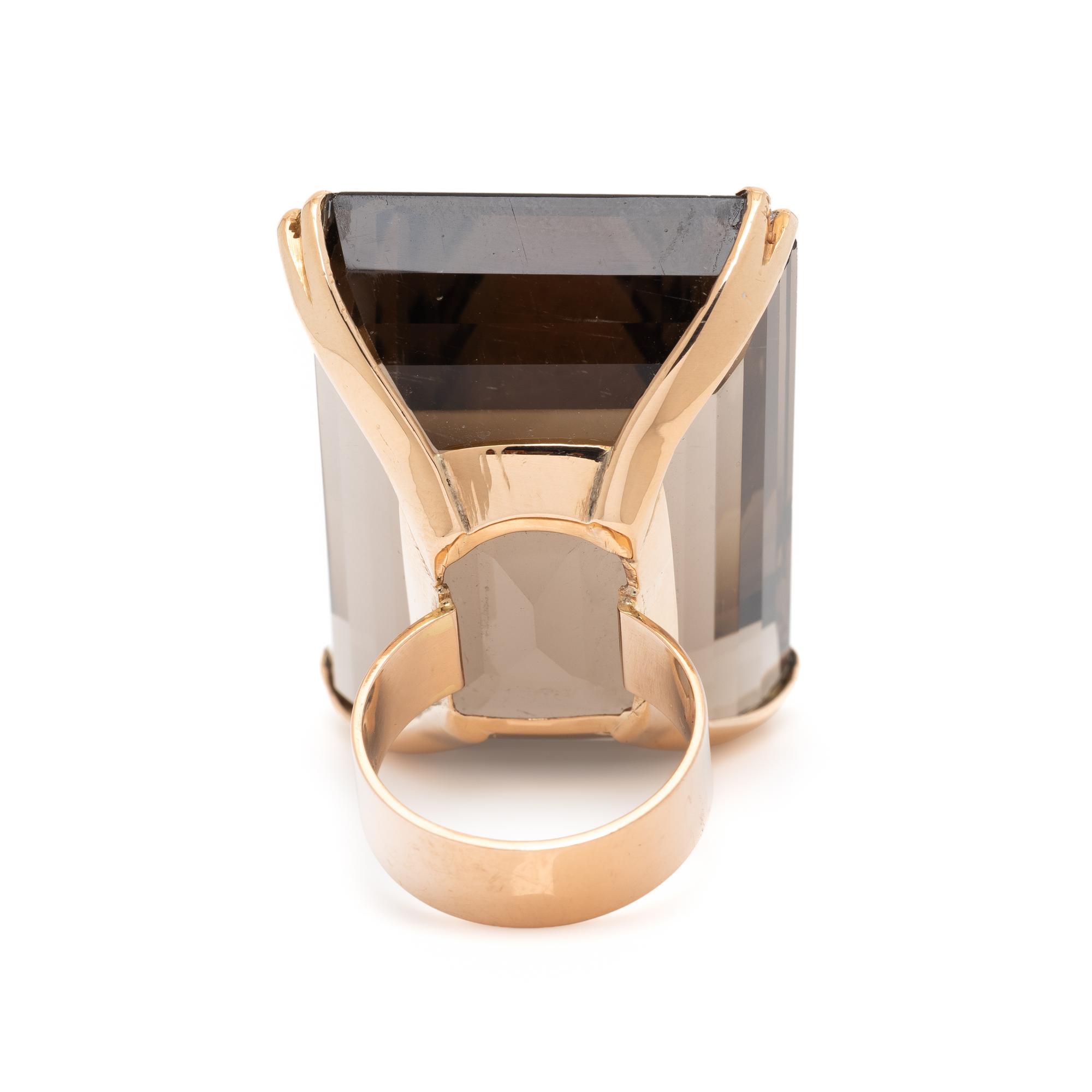 SMOKEY QUARTZ RING