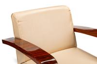 A Pair of Art Deco Style Rosewood Lounge Chairs