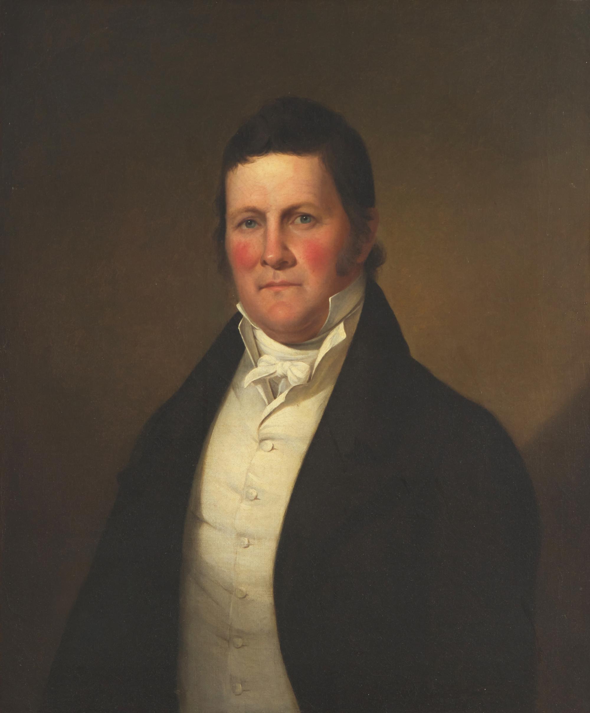 Attributed to Robert Street (1796-1865), A Portrait of Amos Palmer (1771-1851)