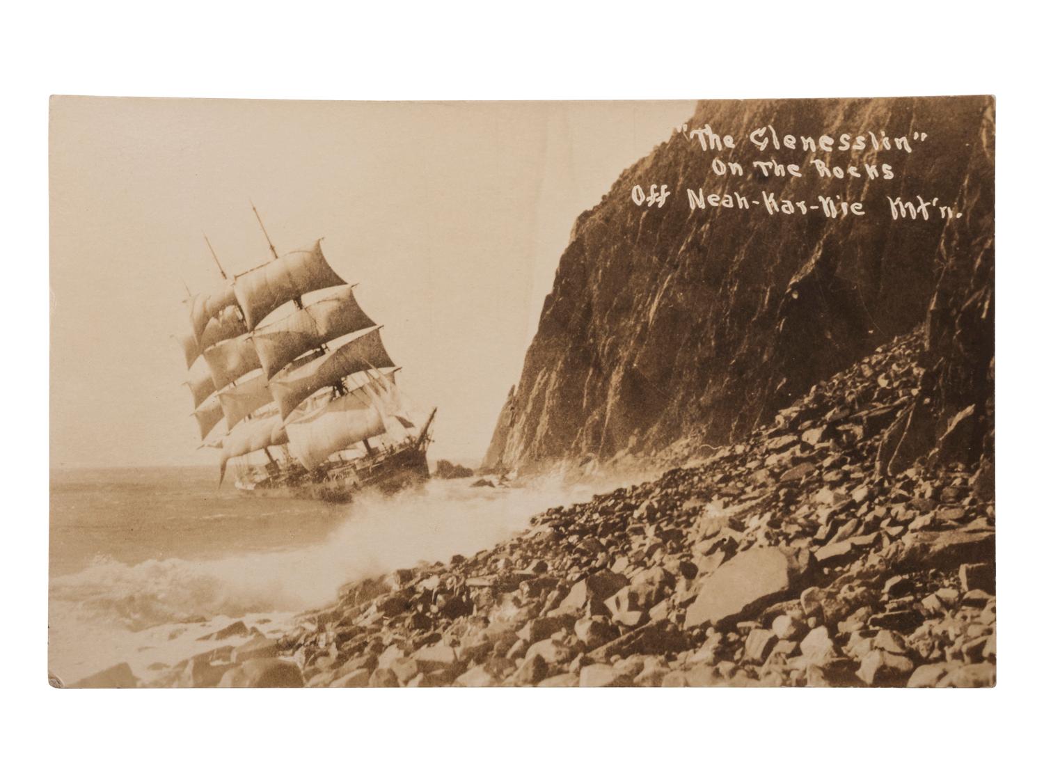[BOATS]. A group of 54 RPPCs & photos of steamboats, sailing ships, and other vessels.