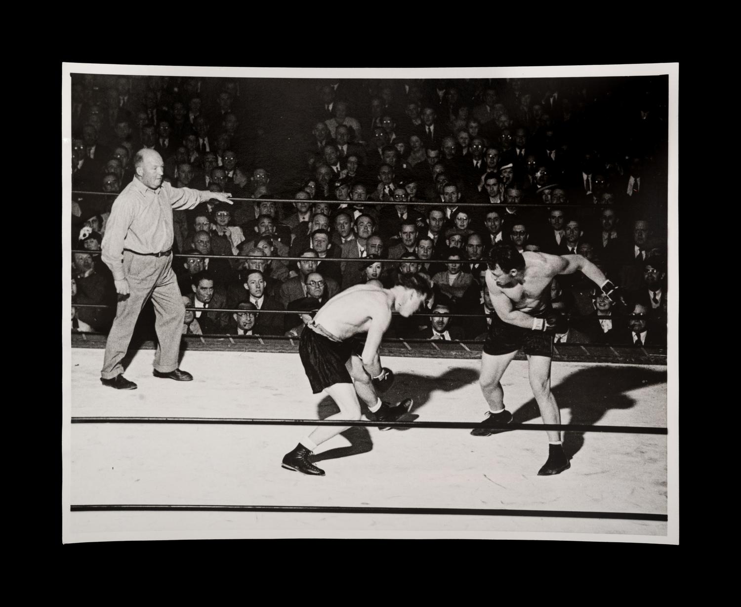 A Group of 22 Original Boxing Photographs Including Joe Louis and Jack Dempsey,