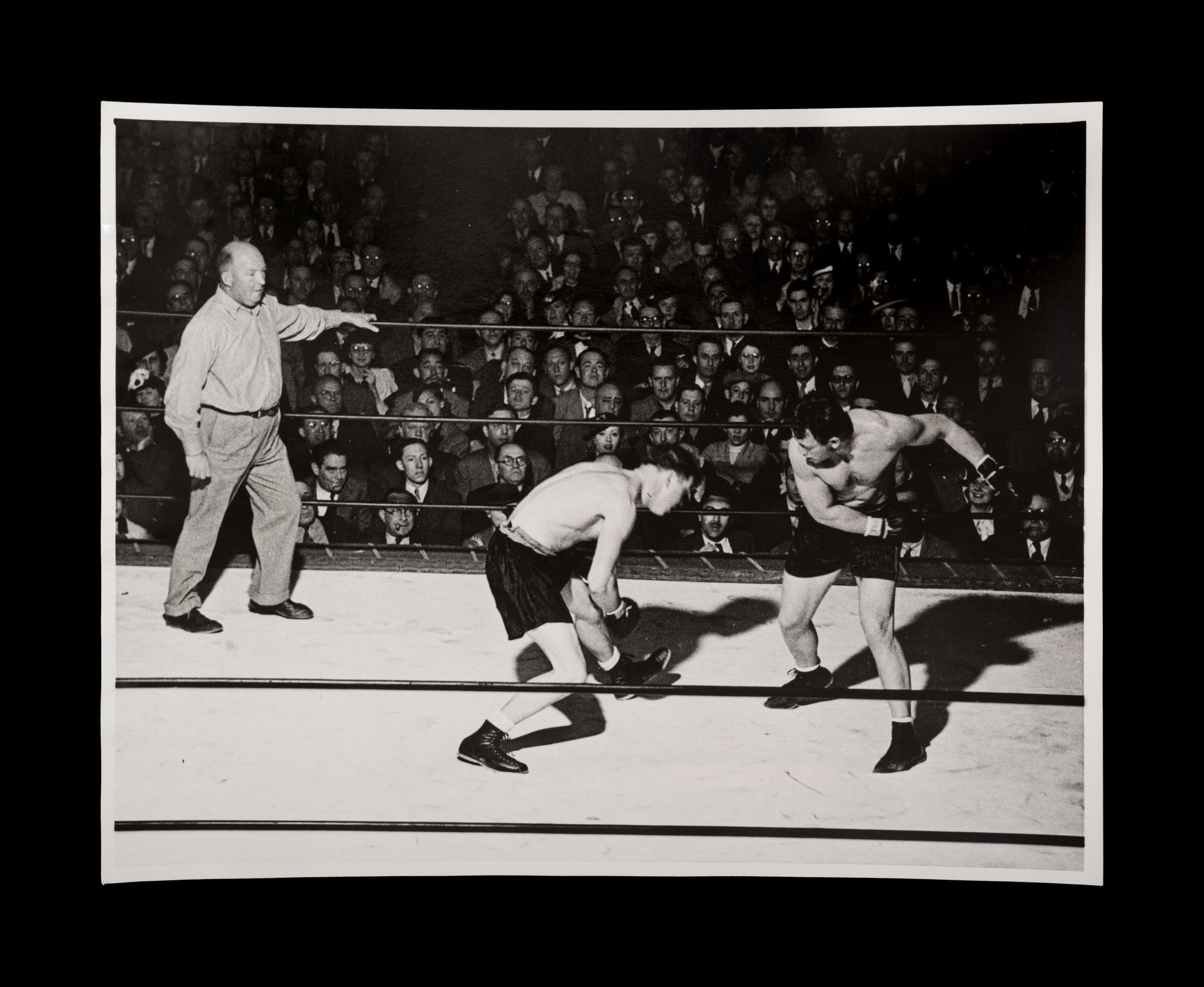 A Group of 22 Original Boxing Photographs Including Joe Louis and Jack Dempsey,