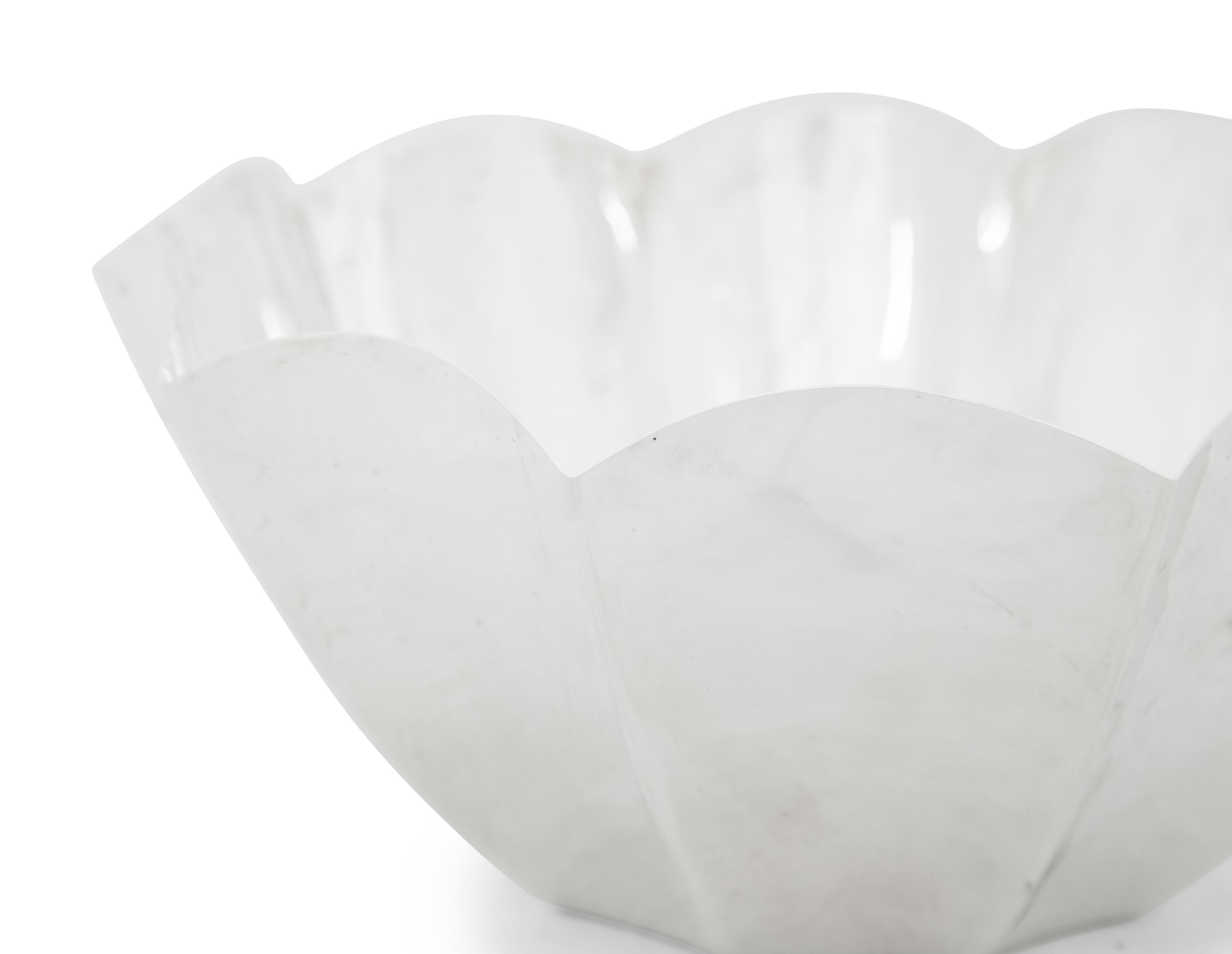 A Tiffany and Co. King Protea Silver Fluted Bowl