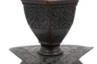 An Italian Bronze Pricket Mounted as a Lamp